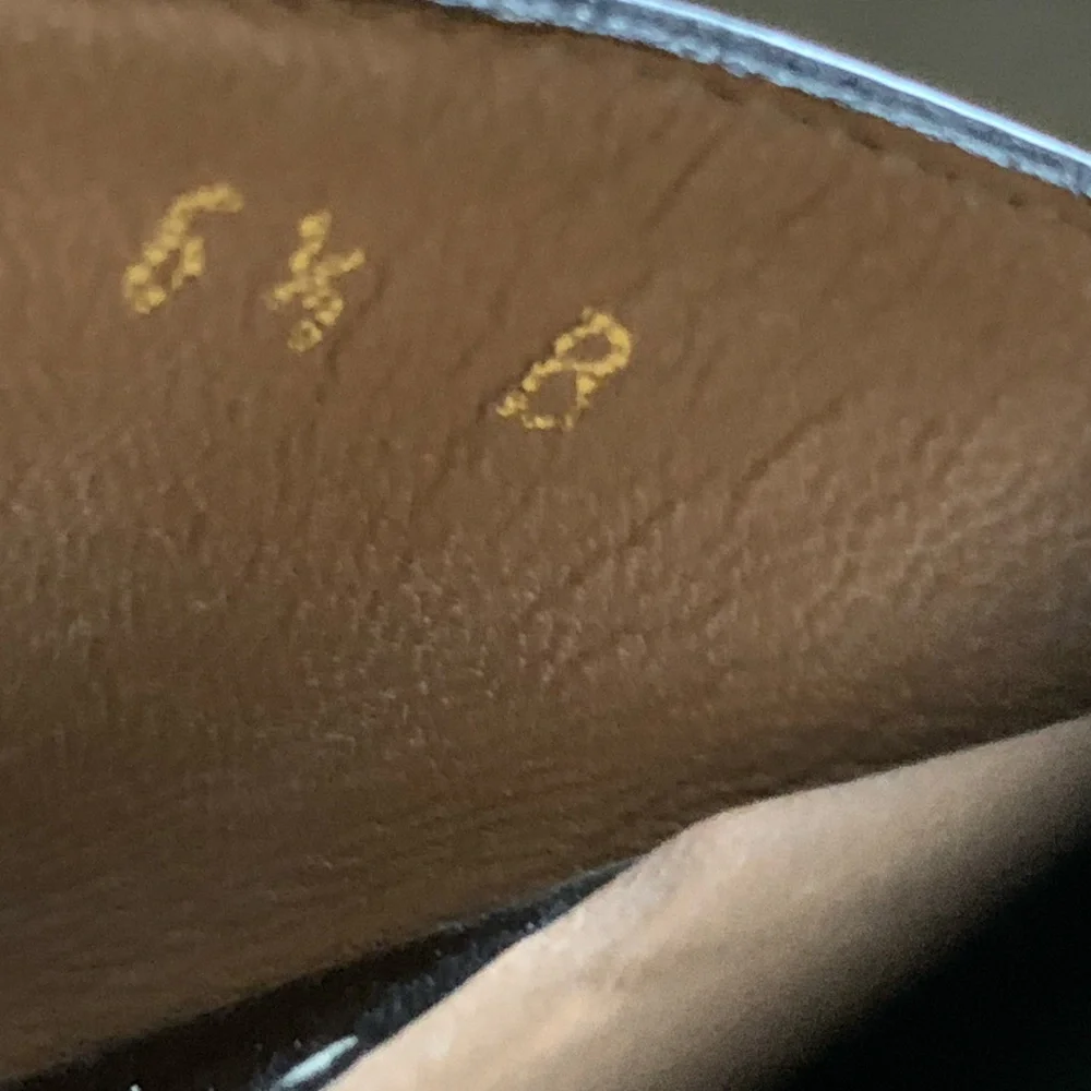 Salvatore Ferragamo Patent Leather Vara Bow Slide Sandals Size 6,5 Black - Picture 10 of 14